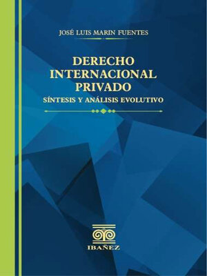 cover image of Derecho internacional privado